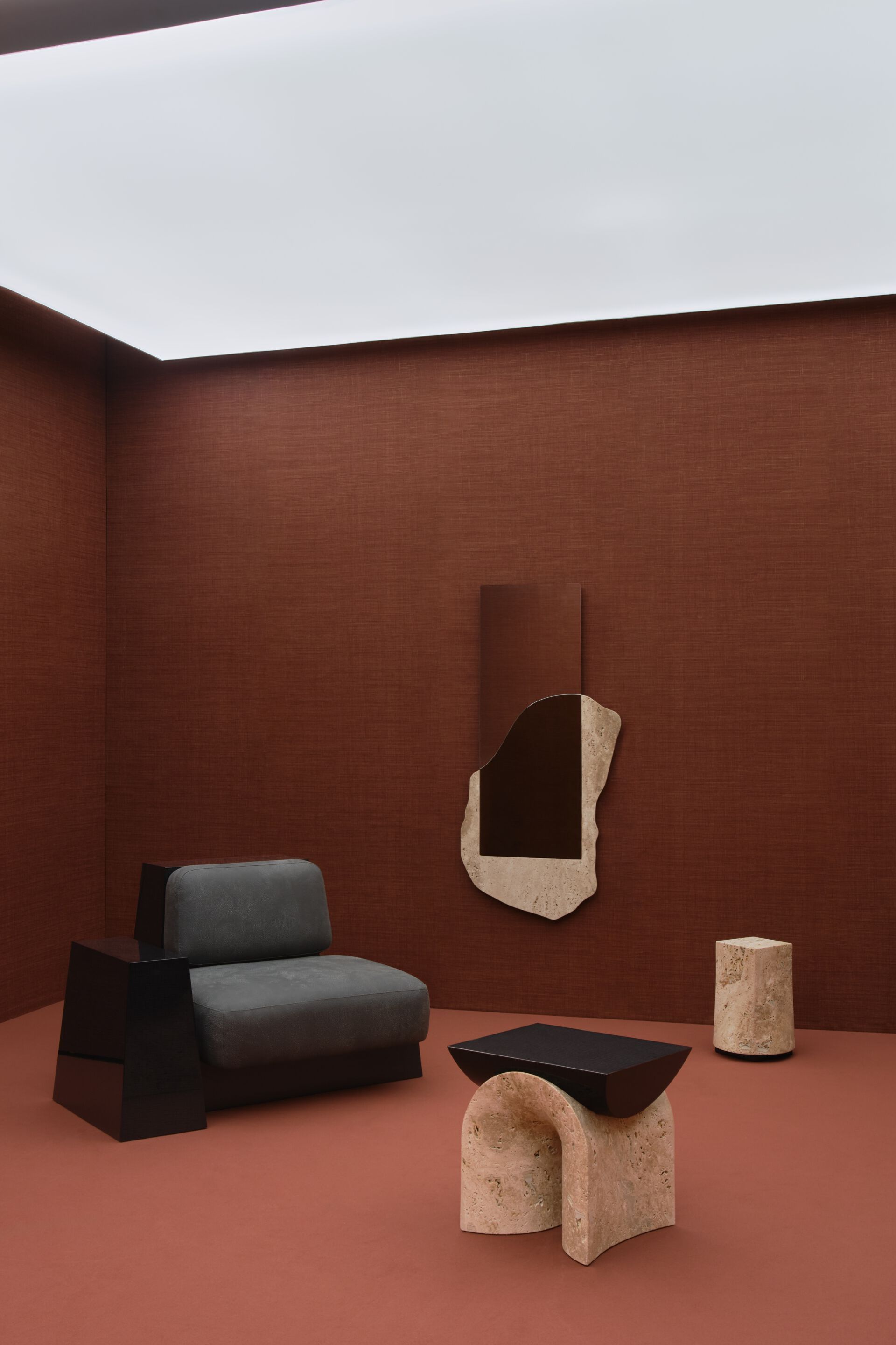 Табурет из травертина и дерева Movimento Gallery Federica Elmo ARCH-00036893 - Вид №7