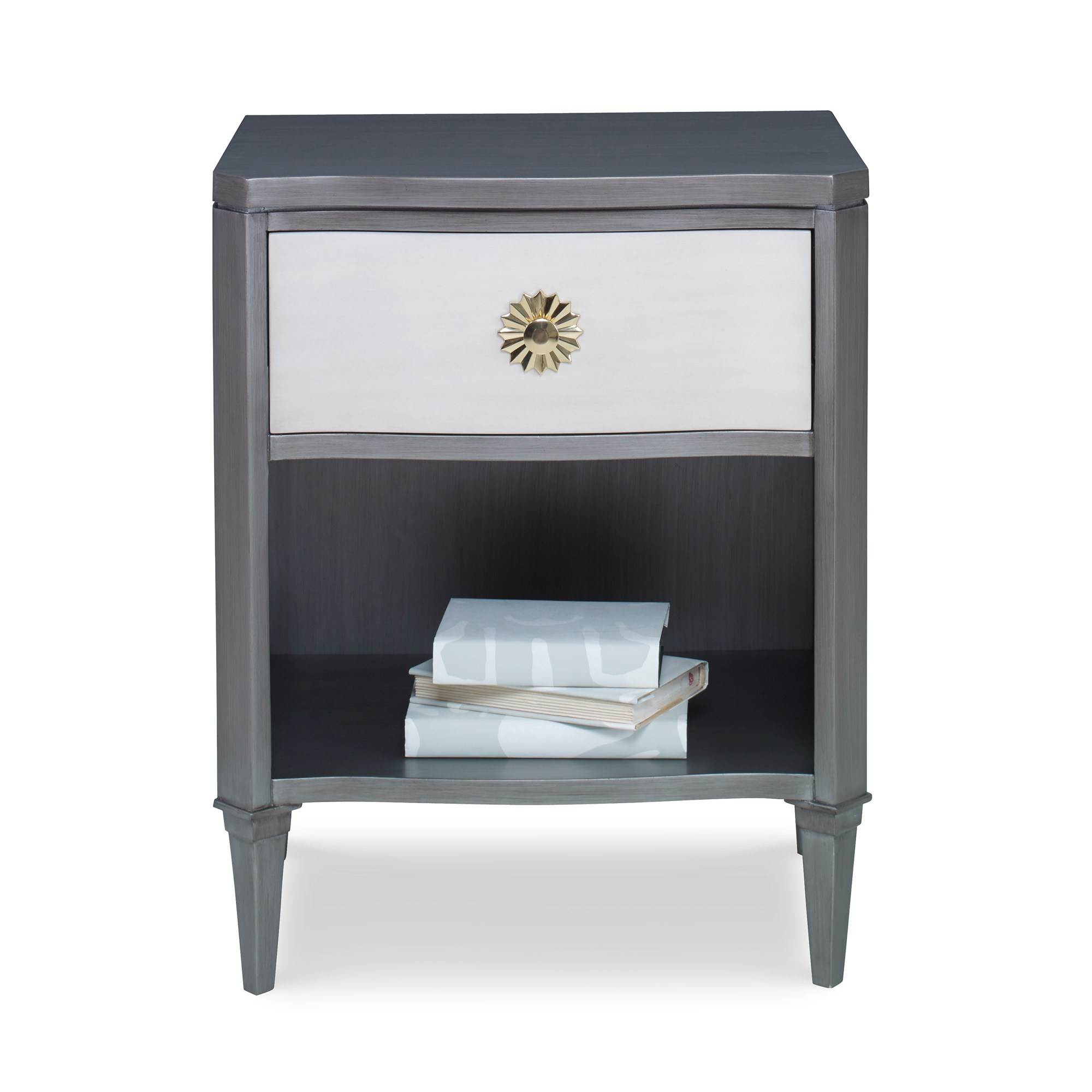Тумбочка 17584-830-002 Halley Nightstand - Grey / Linen Ambella  - Вид №5