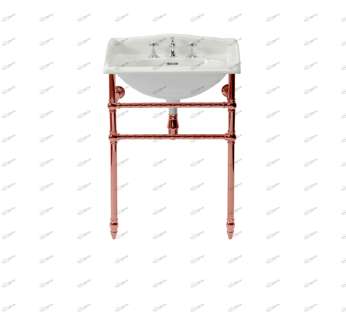 Gentry Home Таз большой белый Victorian Медь GH101365