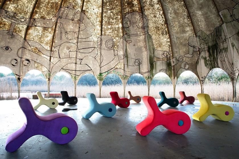 Adrenalina Пуф из мягкой ткани Fisk sun-id-1439928 - Вид №1