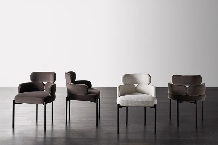 Meridiani Мягкое бархатное кресло с подлокотниками sun-id-1421055 - Вид №3