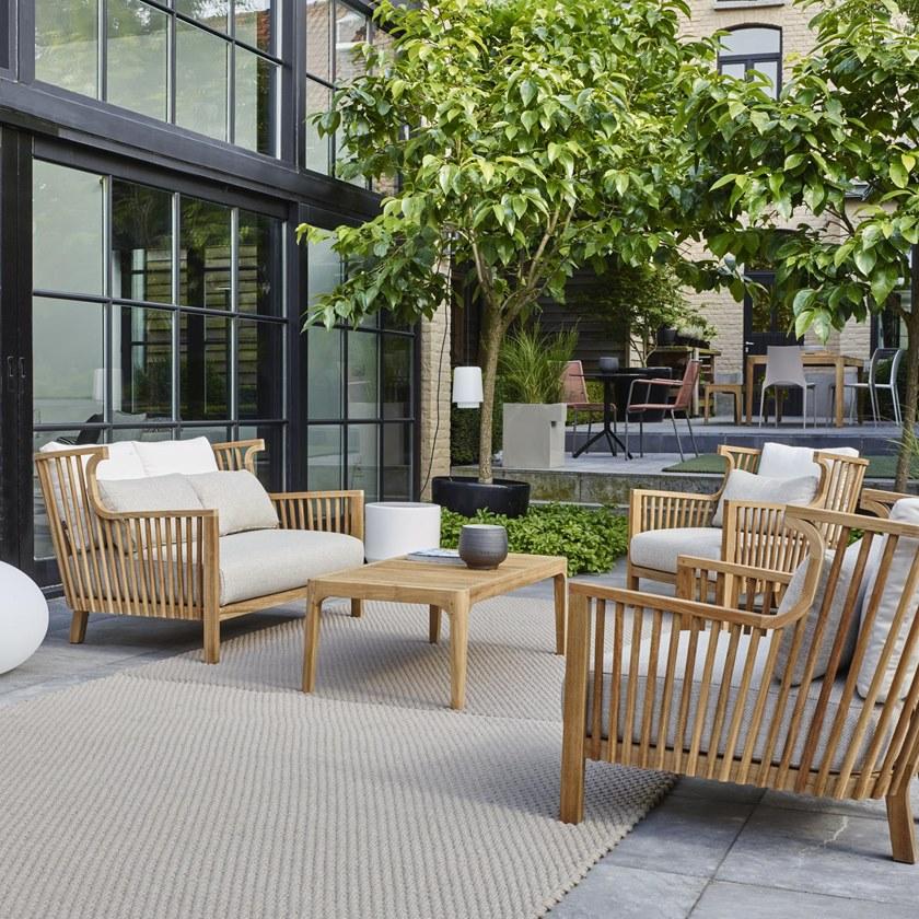 Ligne Roset 2-местный садовый диван из тика Elizabeth teck 11343305 - Вид №3