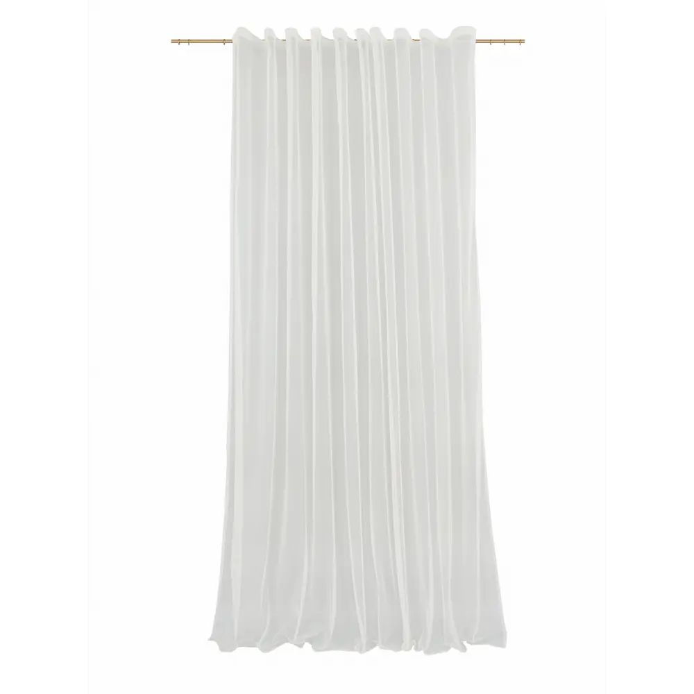 Тюль на ленте Baccarat 250x280 см цвет кремовый MIAMOZA STLM-2141061 - Вид №1