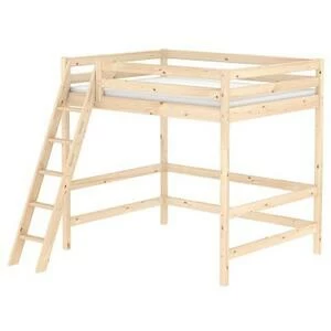 Кровать Flexa Classic высокая односпальная с наклонной лестницей, лакированная, 200 см