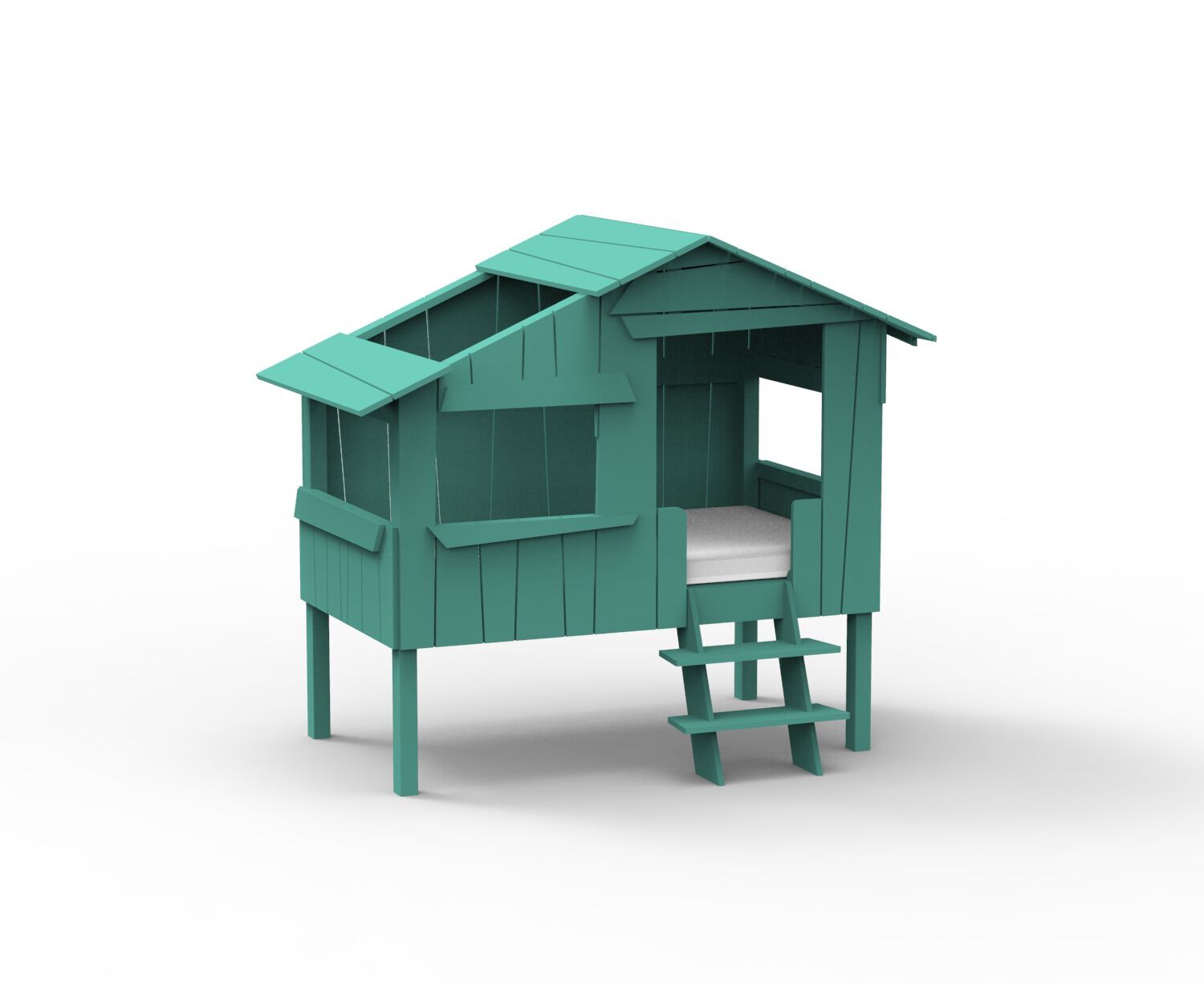 Кровать-чердак из МДФ Mathy by Bols КРОВАТИ И ГОРКИ ДЛЯ ДОМИКОВ НА ДЕРЕВЕ ARCH-00001790 - Вид №12