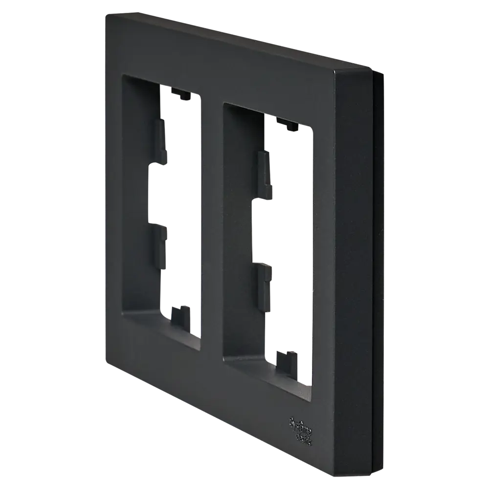 Рамка Systeme Electric AtlasDesign 2 поста цвет базальт STLM-2020211 - Вид №2