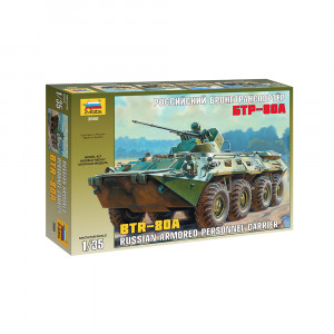 3560 Модель сборная Российский бронетранспортер БТР-80А 1/35 ZVEZDA