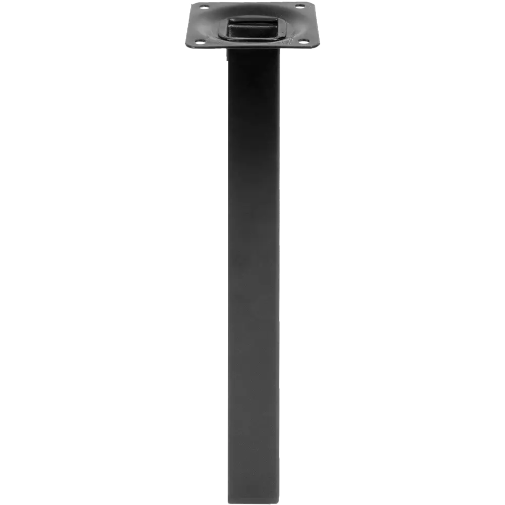 Ножка для мебели квадратная 300 мм сталь цвет черная ELEMENT STLM-2078754