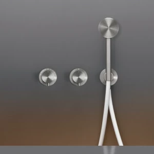 Настенный термостатический смеситель набор для ванной / душем с системой Acqua Stop, 2/3 ходовой переключающий и рондо для душа Ø 65 м т  MIL116Y CEADESIGN