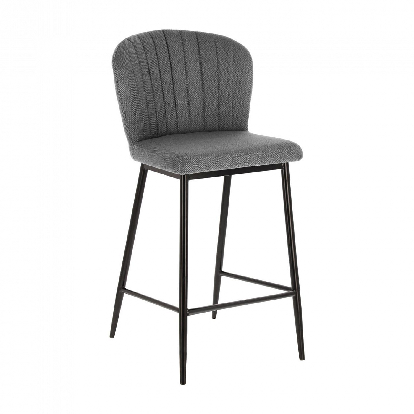 082476 Полубарный стул светло-серый La Forma Madge 