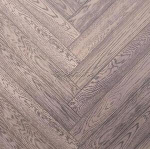 Паркет Ёлка GreenLine Циркон Дуб Натур с брашью (Текстурированная) 500х125 мм.