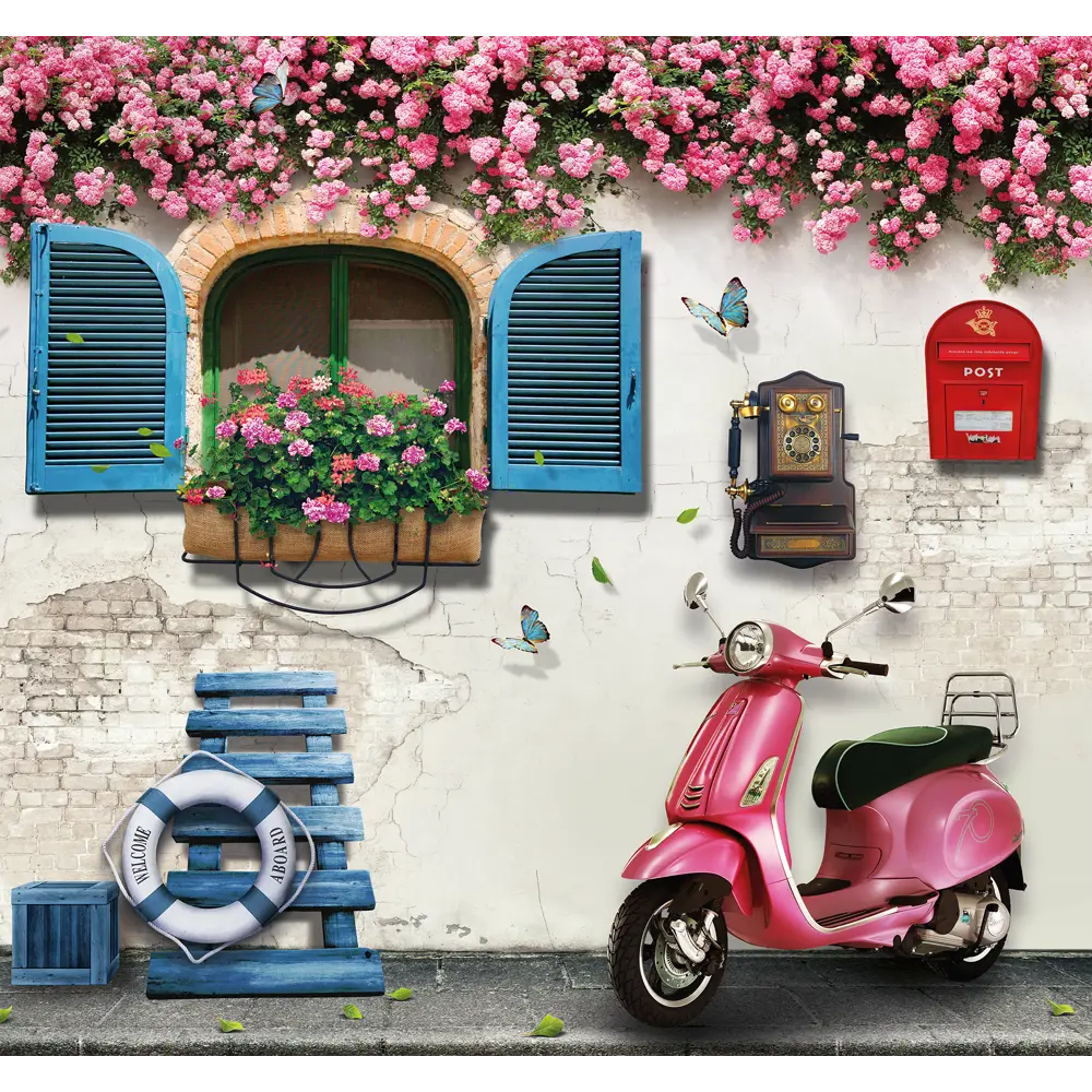 Фотообои 3D Flizart «У дома» флизелиновые 300x280 см L12-731 FBRUSH STLM-2120078