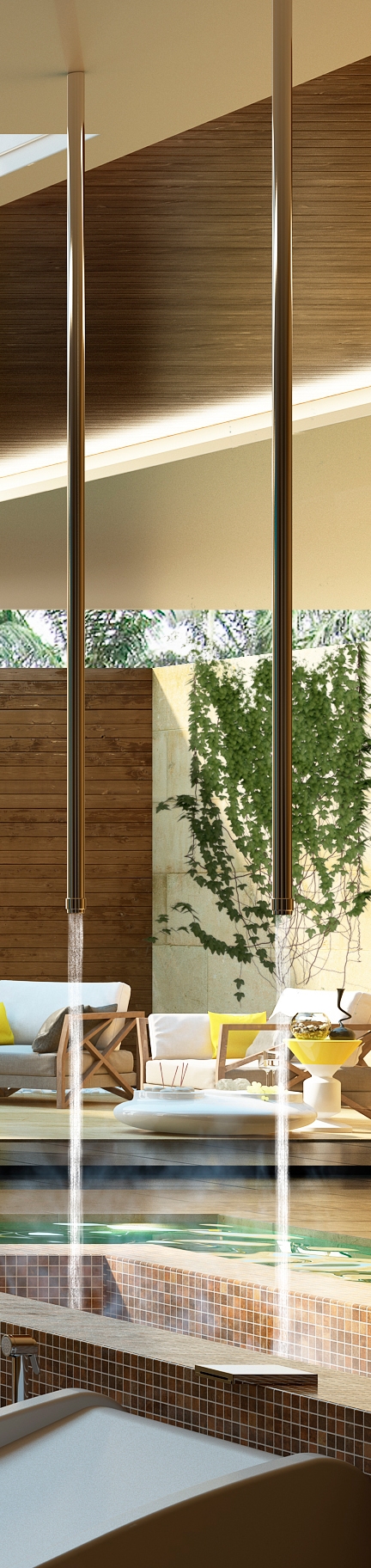 H28000 U Потолочный & настенный душ Vertical Jet - Aerated spray BOSSINI  - Вид №3