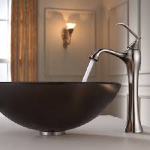 GV103FR-12mm-KEF15000 Накладная раковина на столешницу  прямоугольная Krausru  - Вид №2