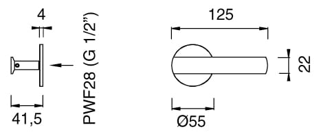 Настенный прогрессивный смеситель из нержавеющей стали CEADESIGN AYLA ARCH-00073555 - Вид №1