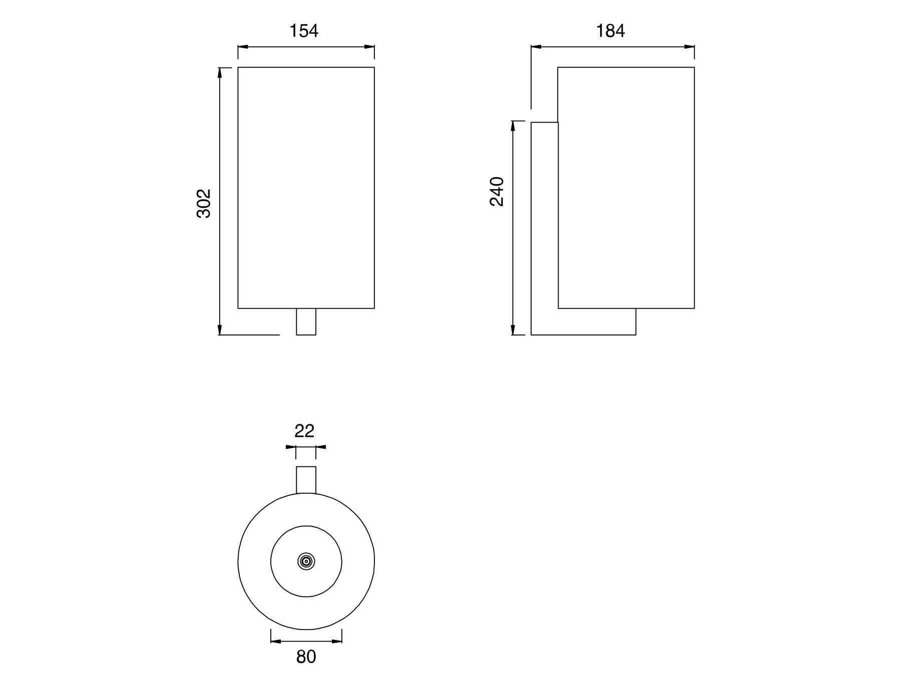 Мусорная корзина из нержавеющей стали CEADESIGN SIXTY-аксессуары ARCH-00047017 - Вид №1