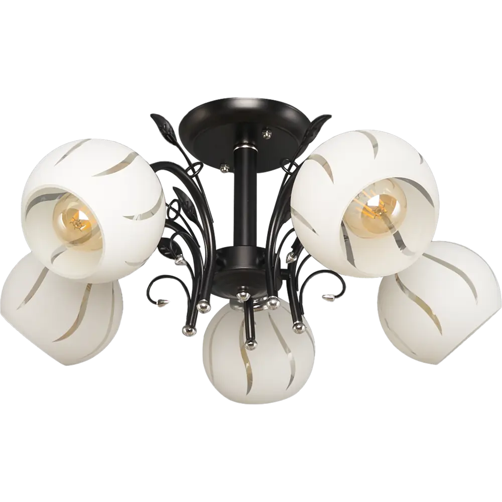 РОССВЕТ Люстра Меренга - неоклассический светильник с 5 плафонами 89426675 STLM-1566539 - Вид №1