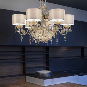 Masiero ROSEMERY 6 V97/Shade SAT/17/WH люстра подвесная