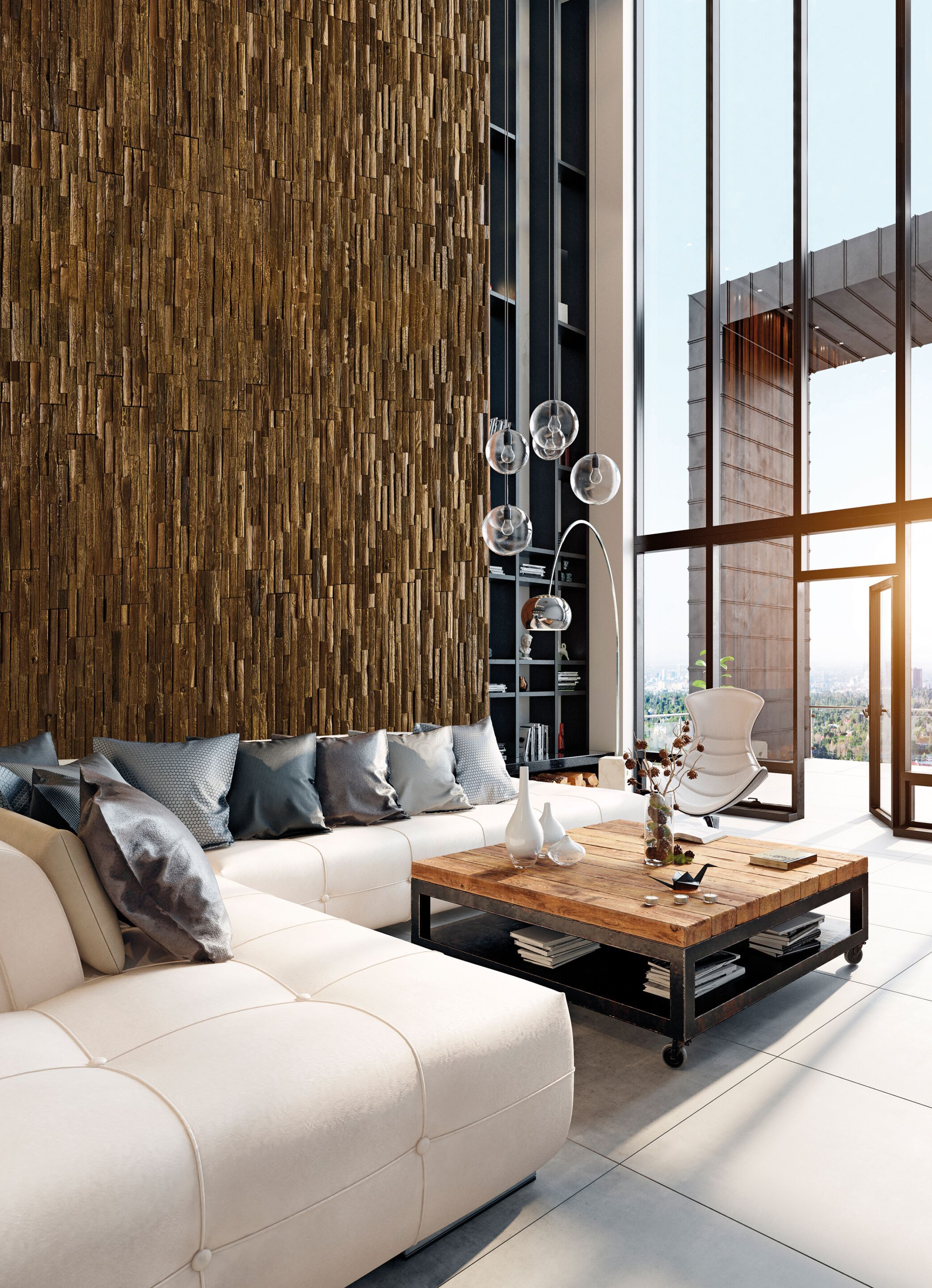 Трехмерная карбонизированная древесина для интерьера Sapiens SYSTEM.3D ARCH-00026010 - Вид №1