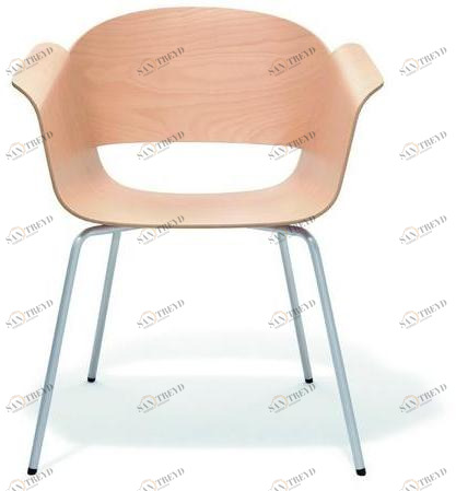 BENE Деревянный стул с подлокотниками для залов ожидания sun-id-1349233