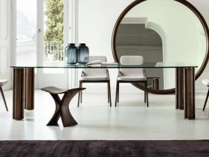 Porada Прямоугольный стол из ясеня и стекла Eighteen