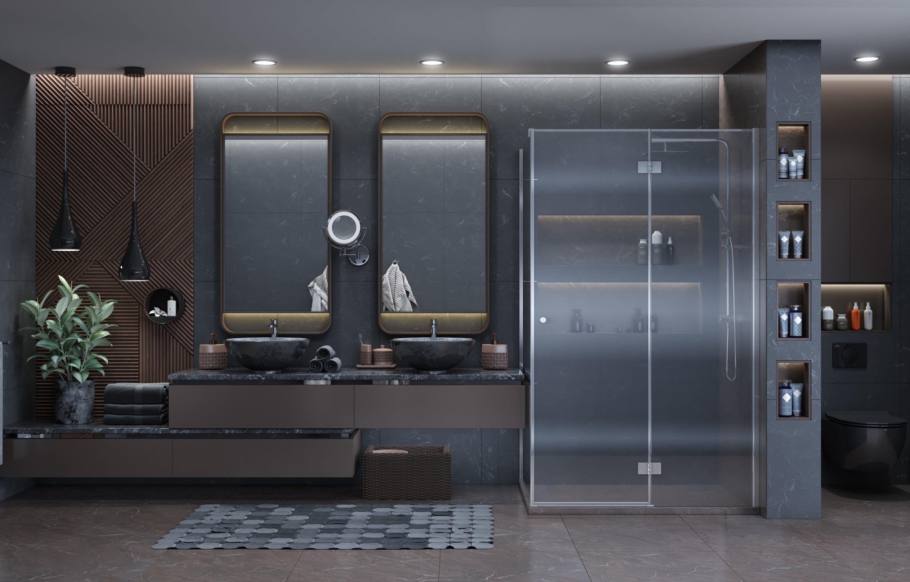 Душевое ограждение Ambassador Diamond 12011108R (1200x900x2000), 1 место - Вид №2