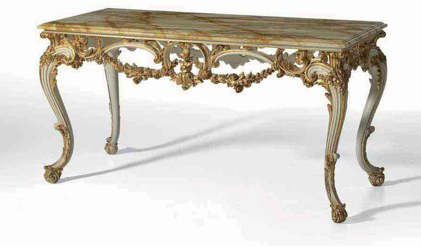 OAK Лакированная консоль с мраморной столешницей в стиле барокко Galleria sun-id-1472531 - Вид №2