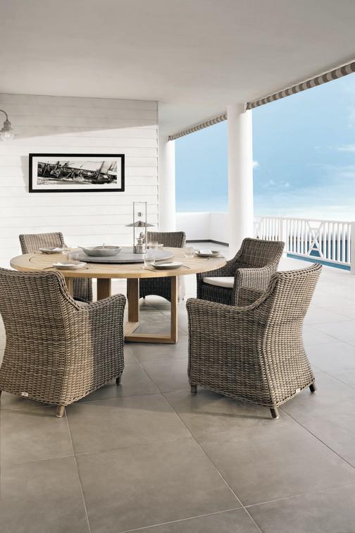 MNST1066 Обеденный стол teak 180см x 90см Manutti Siena - Вид №1