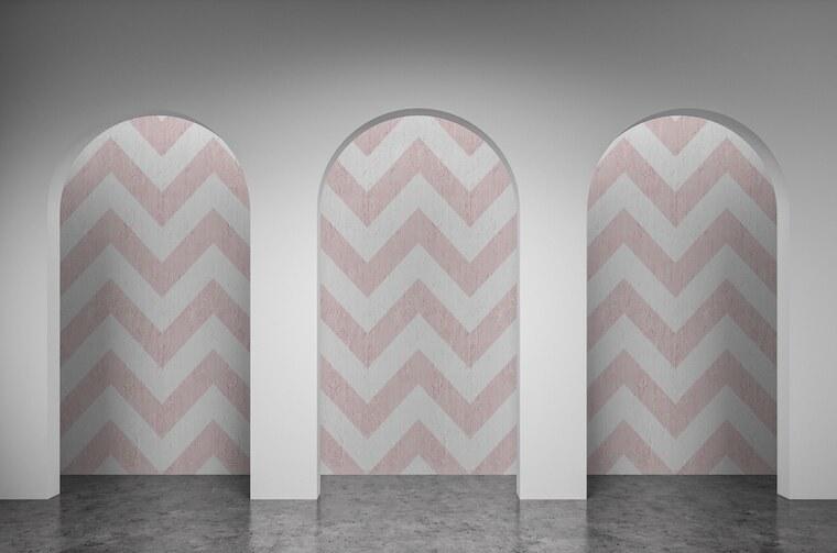 Mineheart Уникальные обои в полоску с геометрическим эффектом стены Geometric sun-id-1385248 - Вид №7