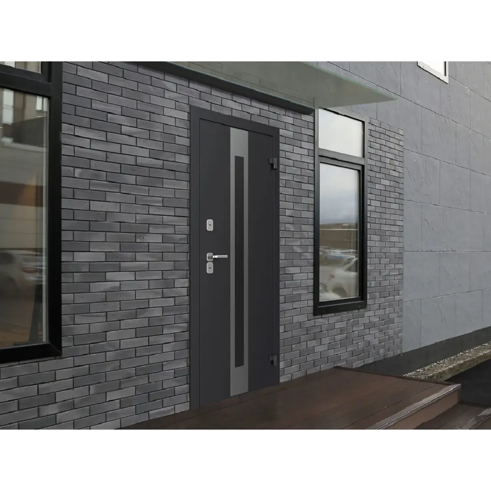 Дверь входная металлическая Термо 88x205 см левая калаб темное дерево DOORHAN STLM-2181523 - Вид №6