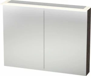 H2759507272 Зеркальный шкафчик Happy D.2 #H27595 1000 x 138/208 мм Дуб брашированный, натуральный шпон