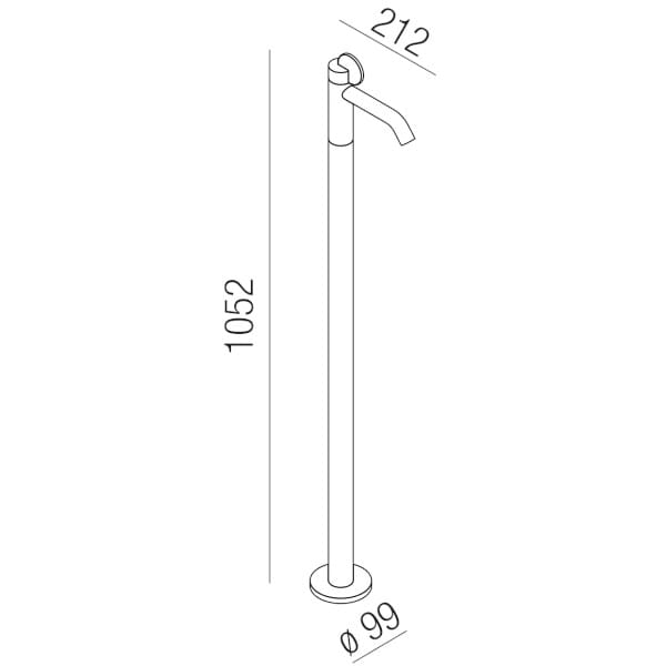 Латунный однорычажный смеситель для раковины Agape Limón ARCH-00120796 - Вид №2