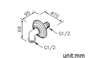 JUSTIME Водозабор Classik 6703-ad-80cp - Вид №1
