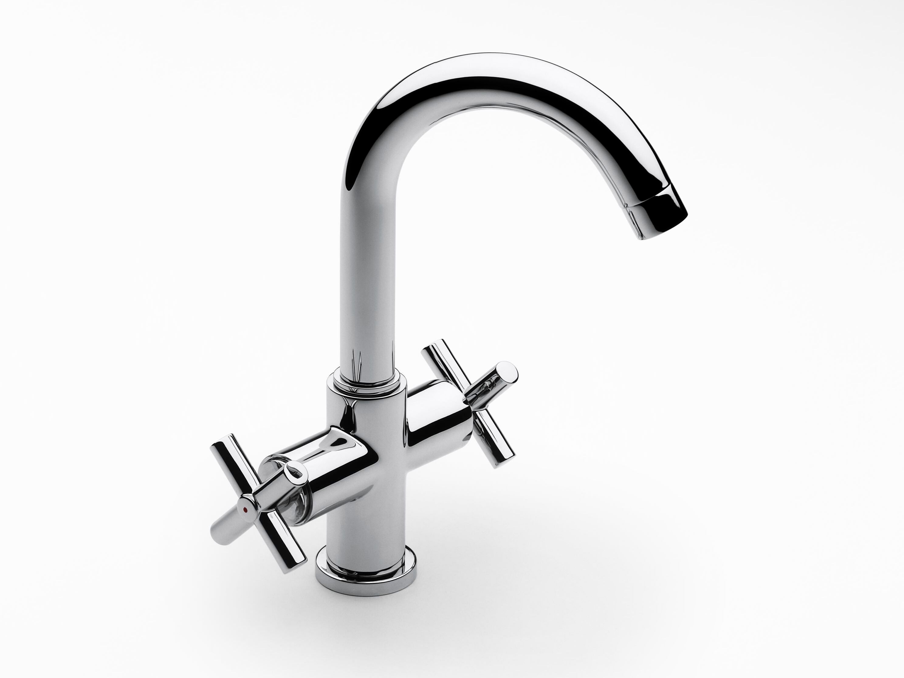 Смеситель для раковины из хромированной латуни с автоматическим сливом Roca лофт ARCH-00140089 - Вид №1
