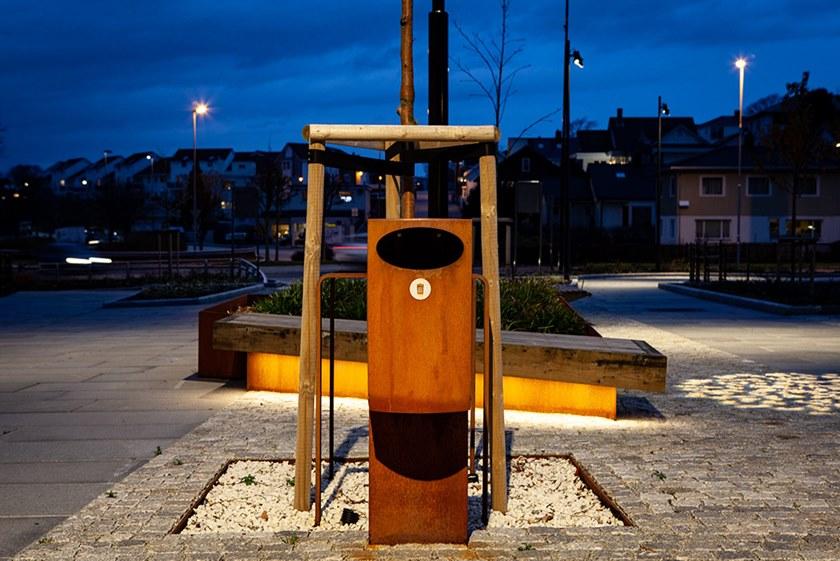 VESTRE Урна из оцинкованной стали с крышкой для улицы Urban sun-id-1420351 - Вид №12