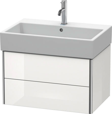 XS419409292 XSquare Тумбочка подвесная Каменно-серый шелковисто-матовый лак Duravit - Вид №2