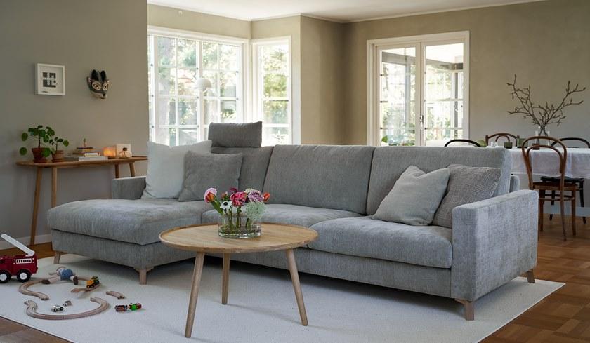 Sits Мягкий 4-х местный тканевый диван с шезлонгом Quattro sun-id-1384321 - Вид №5