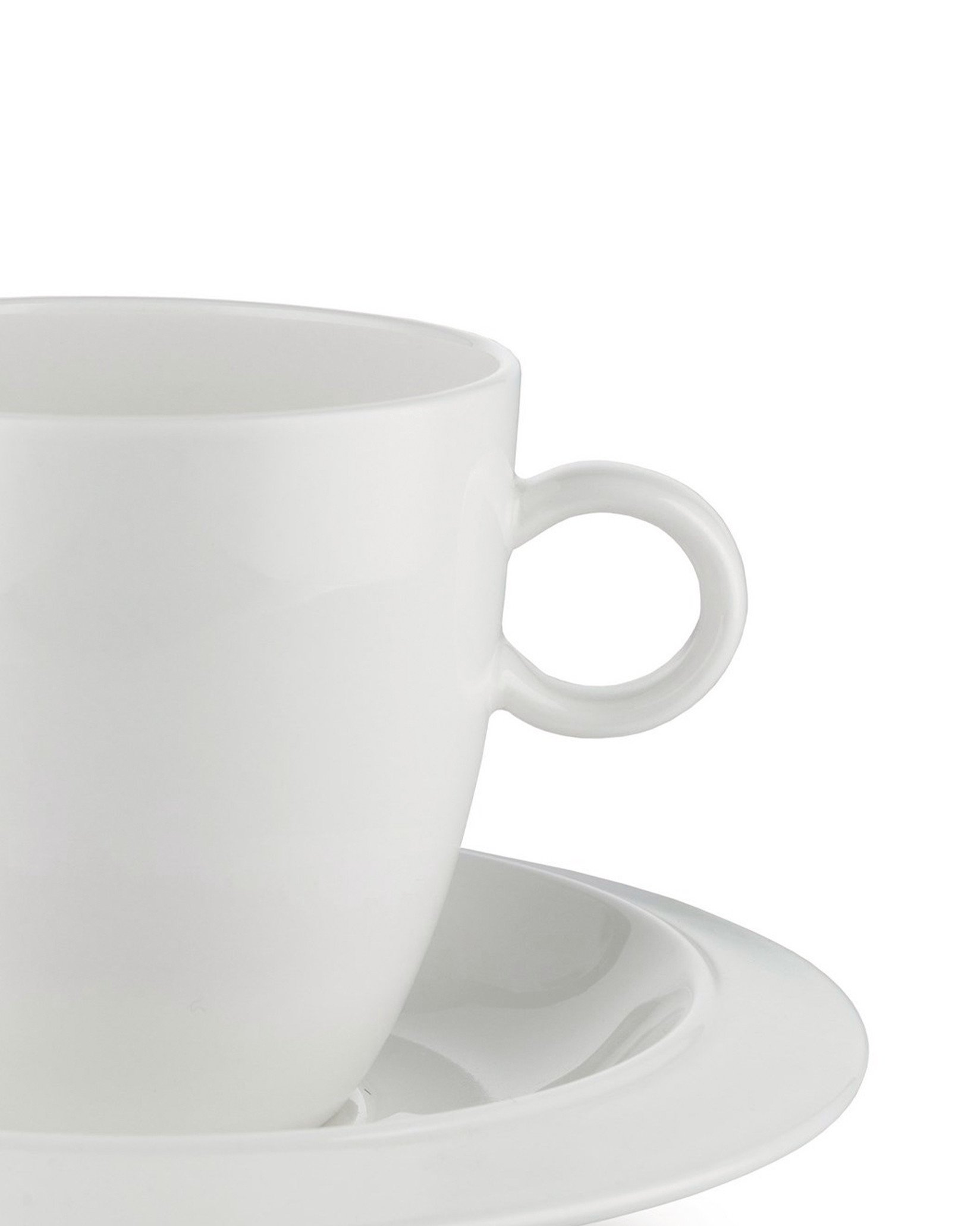 Набор из 2 кофейных чашек Alessi Bavero с блюдцами TAC1/76S - Вид №1