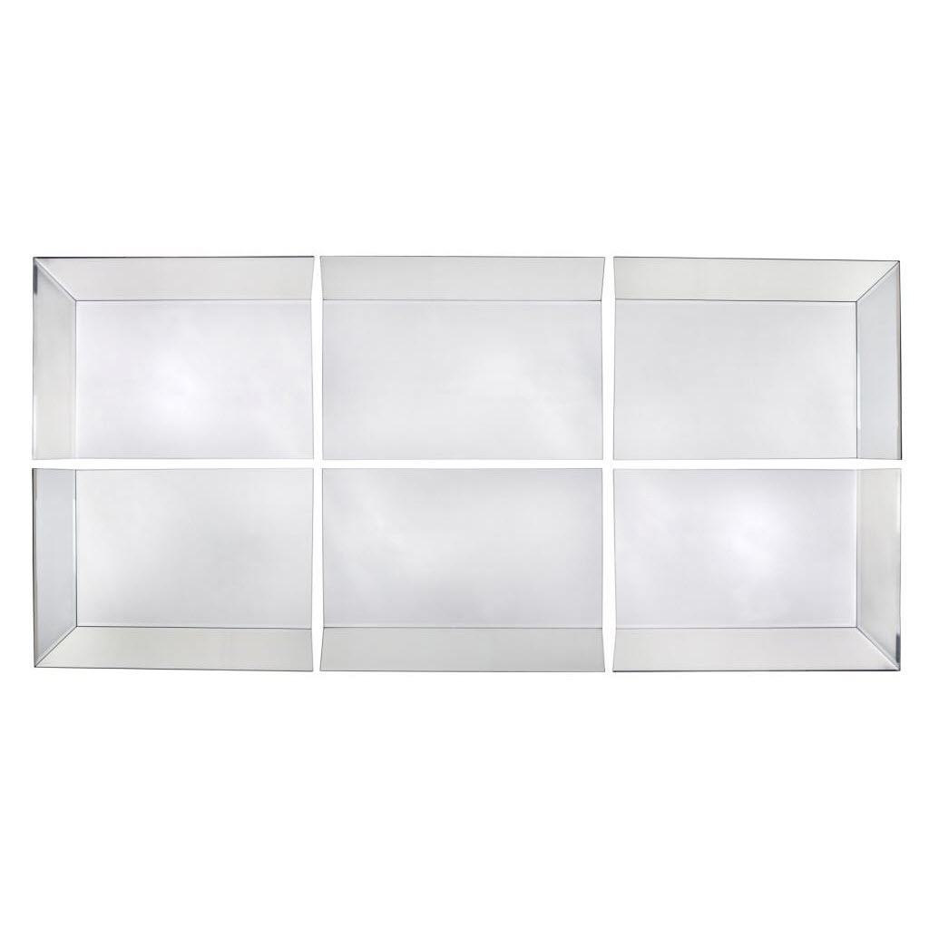 Зеркало настенное прямоугольное настенное составное Rectangle - угловой элемент PUSHA ДИЗАЙНЕРСКИЕ 062513 Зеркальный  - Вид №3