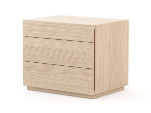 Деревянная прямоугольная тумбочка с ящиками