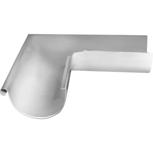 Угол желоба на 90° внешний 125 мм цвет сигнальный белый