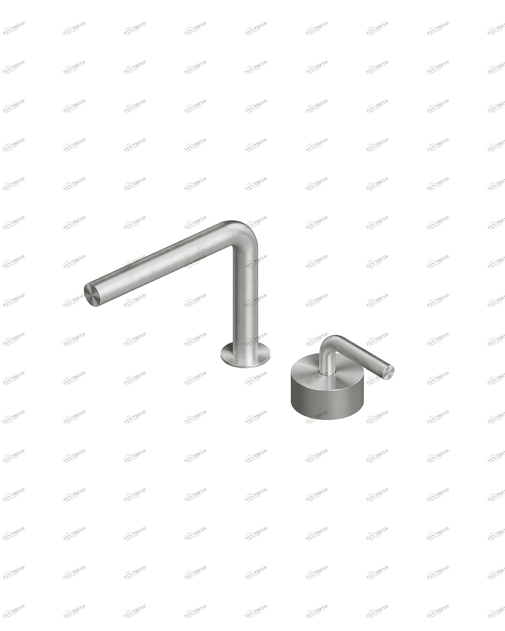 Лево. 14 31. Смеситель на два отверстия Quadrodesign LEVO