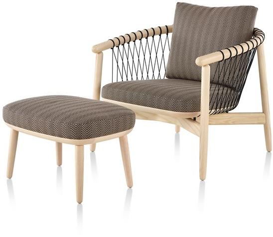 Herman Miller Кресло из дерева и ткани с подлокотниками Crosshatch sun-id-1451710 - Вид №6