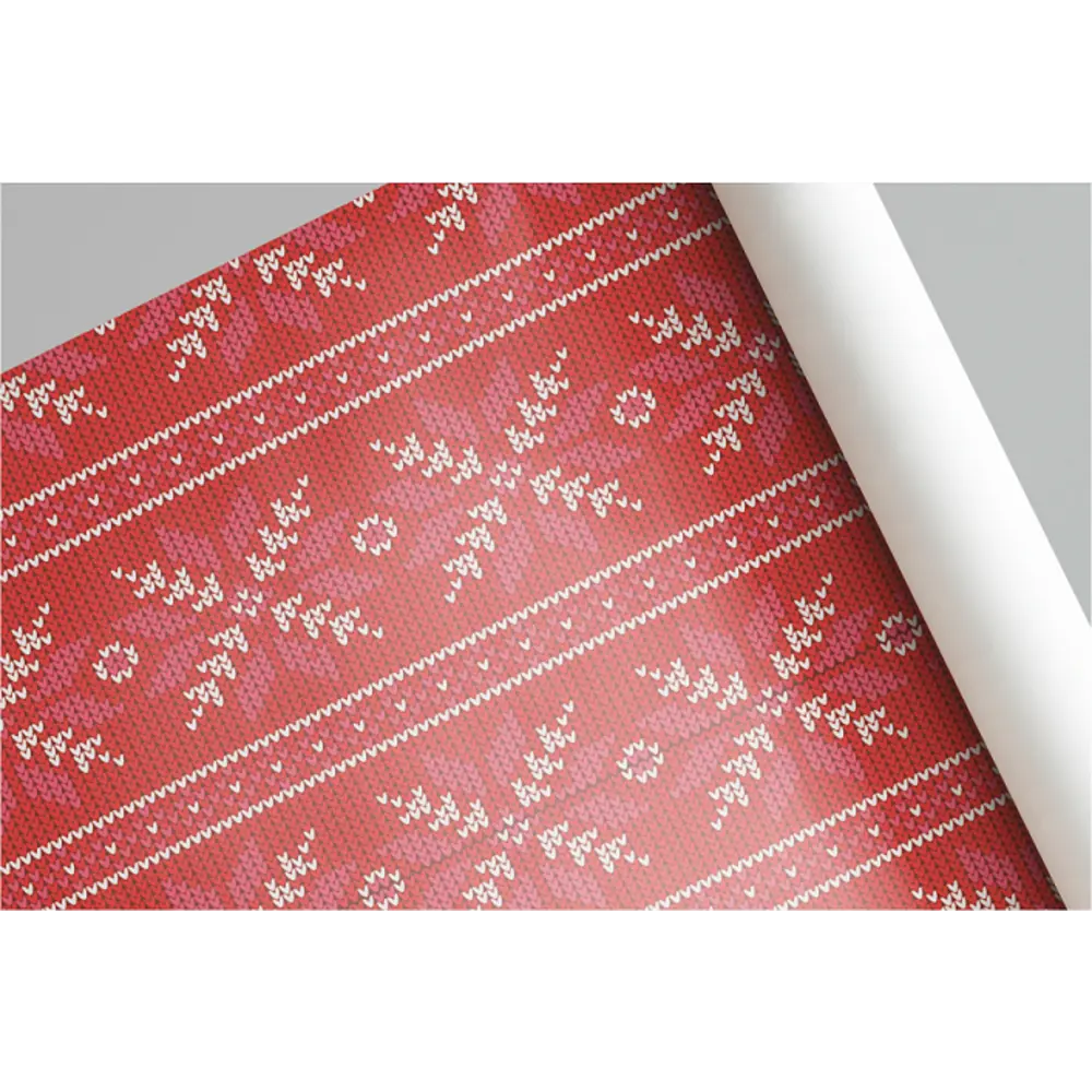 Упаковочная бумага «Новогодний узор» 70 см Симфония STLM-2010367 - Вид №1