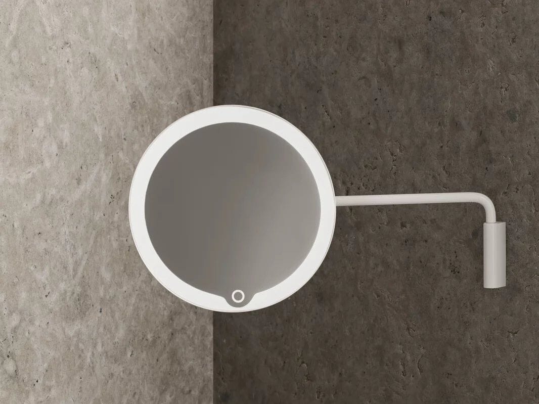 Настенное круглое увеличительное зеркало со встроенным освещением blomus мода ARCH-00127681 - Вид №2