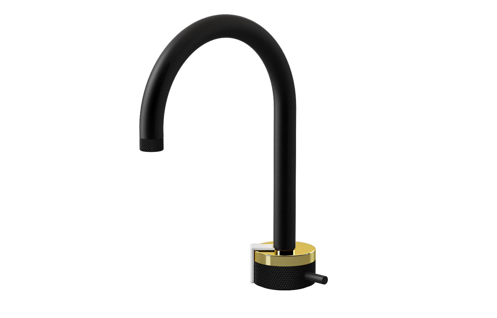 E-11502-R1PB-L2WT-MBK Однорычажный прогрессивный смеситель для раковины - излив 16см GRAFF MOD+