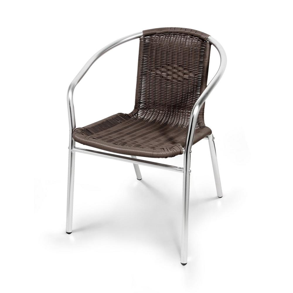 LFT-3099B Brown Стул алюминевый Afina 