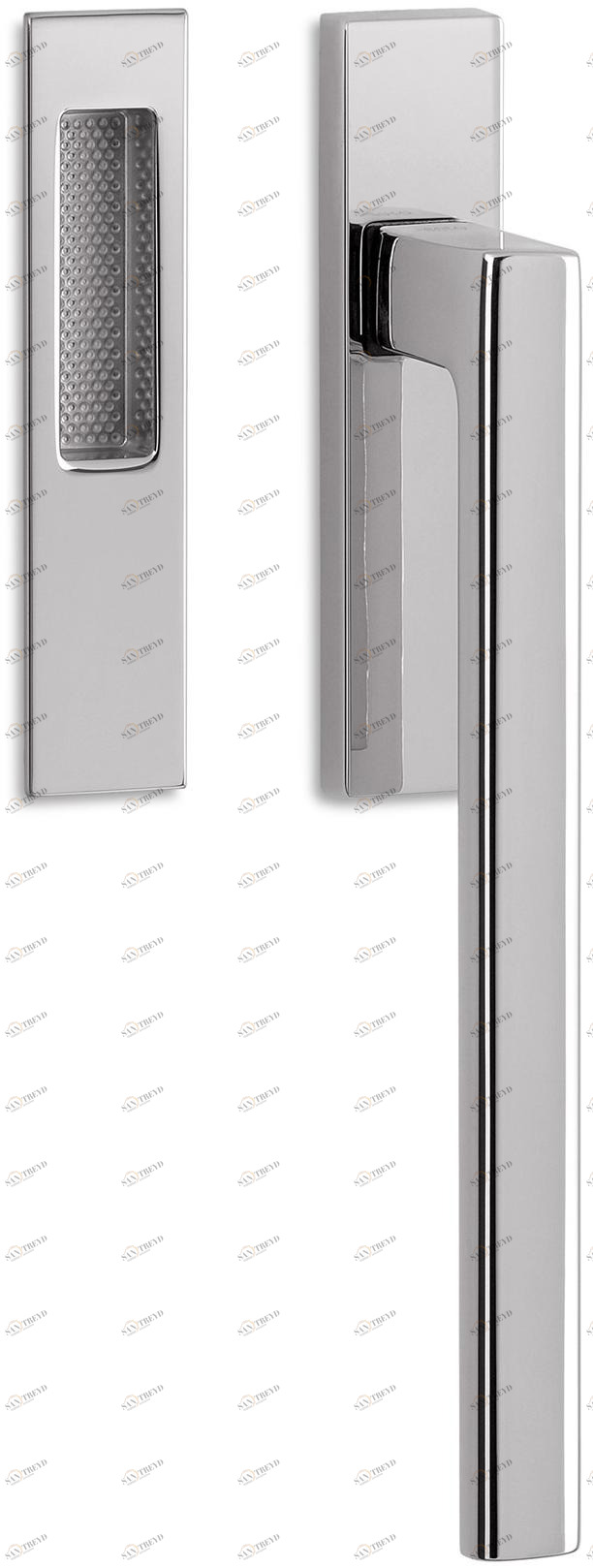 Ento Оконная ручка dk на пластине Unit 6207