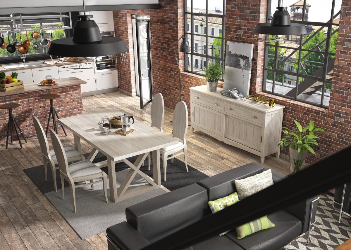 090619 Буфет широкий Grupo Seys Amberes Santreyd  - Вид №3