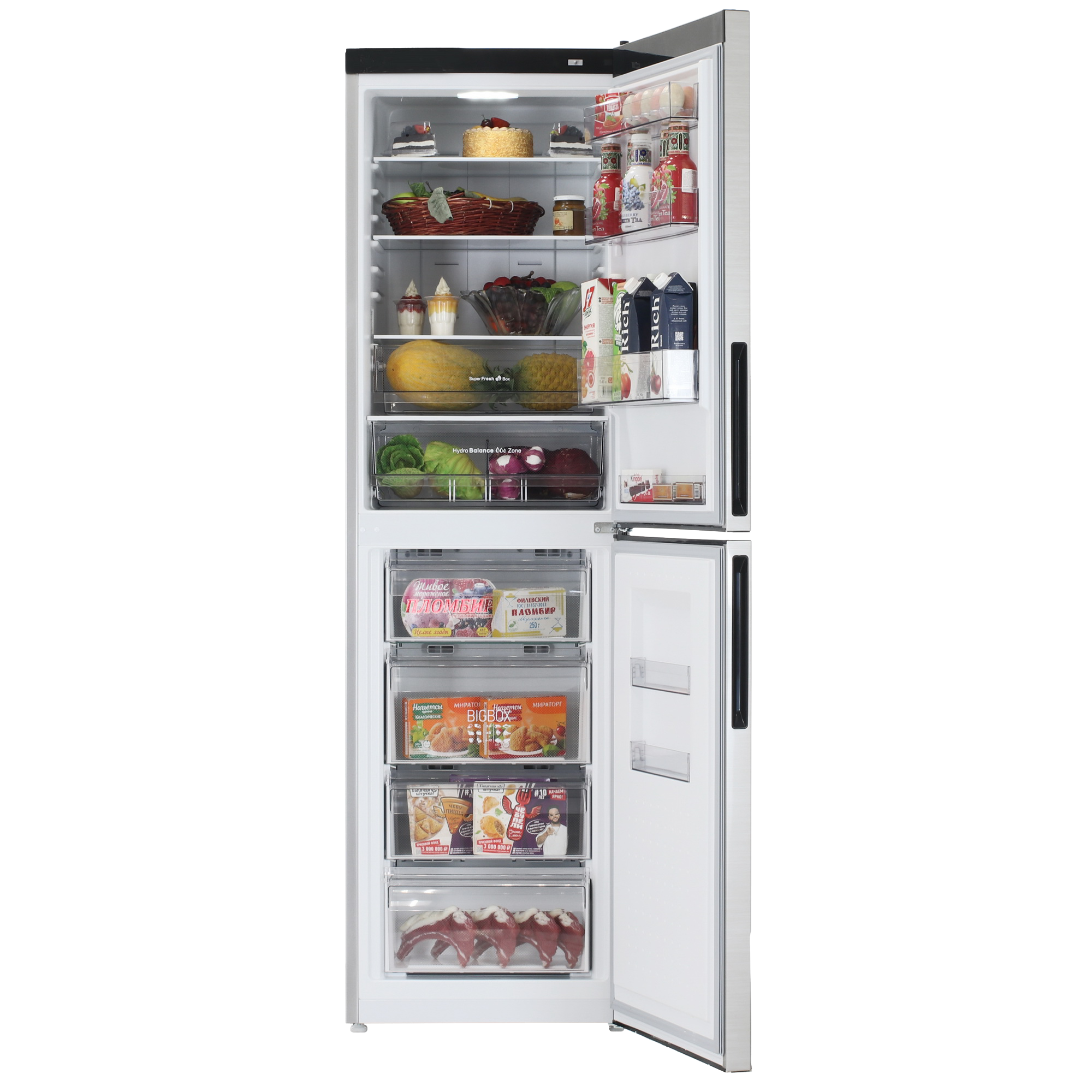 5472197 Холодильник с морозильником   ATLANT ХМ-4625-141-NL серебристый STDN-0106584 - Вид №5